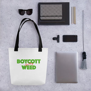 White Boycott Lifestyle Tote Bag