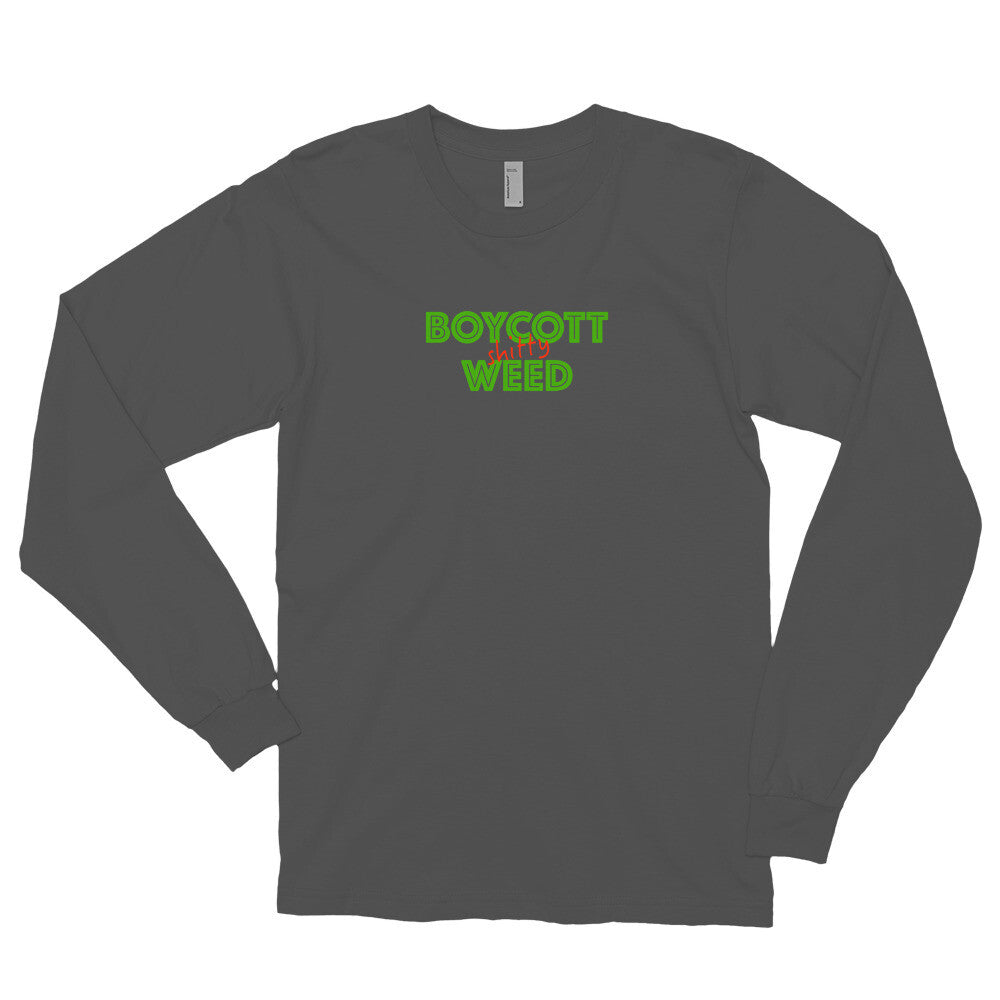 Gray Boycott Lifestyle Long Sleeve T-shirt