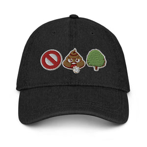 BSW Angry Emoji Denim Hat